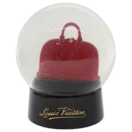 Louis Vuitton-LOUIS VUITTON Snow Globe Alma VIP Limited Transparente Vermelho Autenticação de LV 48785-Vermelho,Outro