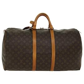 Louis Vuitton-Louis Vuitton-Monogramm Keepall 55 Boston Bag M.41424 LV Auth 48859-Monogramm