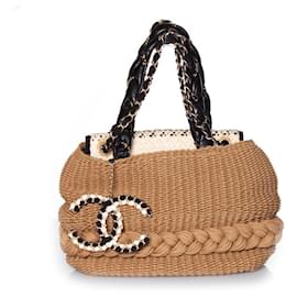Chanel-Chanel, Raffia coco country tote bag-Other