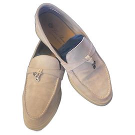 Paseo de verano de Loro Piana Beige Gris