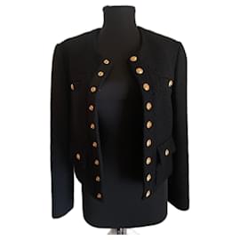 Céline Celine tweed jacket Black
