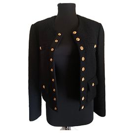 Céline Celine Tweedjacke Schwarz