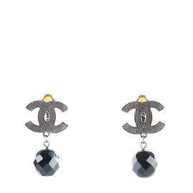 CHANEL Orecchini T.  metallo Nero