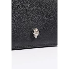 Alexander Mcqueen-Alexander McQueen Bi-Fold Wallet / Black / leather-Black