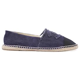 Chanel-Chanel CC Logo Espadrilles Navy / Black EU 46 / UK 12-Navy blue