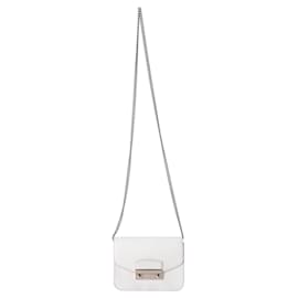 Furla-Bolsa crossbody Furla Metropolis em couro branco-Branco