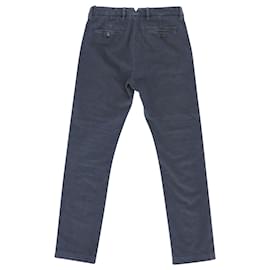 Loro Piana-Loro Piana Hidalgo Ankle Jeans em jeans de algodão marinho-Azul,Azul marinho