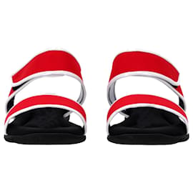 Marni-Marni Scuba-Sandalen mit Klettverschluss aus rotem Synthetiktextil-Rot