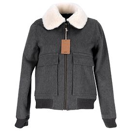 Apc a.P.C. Snowbird Jacket in Gray Wool Brown