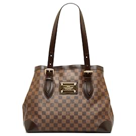 Louis Vuitton-Louis Vuitton Brown Damier Ebene Hampstead PM-Brown