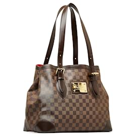 Louis Vuitton-Louis Vuitton Brown Damier Ebene Hampstead PM-Brown