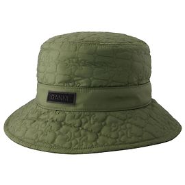 Chapéu balde acolchoado Tech - Ganni - Sintético - Cáqui Verde Caqui