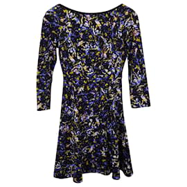 Erdem-Erdem Vivi Mini-robe à imprimé floral et dos dégagé en coton multicolore-Autre