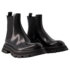 Alexander Mcqueen-Chelsea Boots - Alexander McQueen - Leather - Black-Black