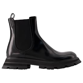 Alexander Mcqueen-Chelsea Boots - Alexander McQueen - Leder - Schwarz-Schwarz