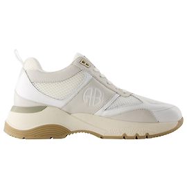 Baskets Dina - Anine Bing - Cuir - Blanc Blanc