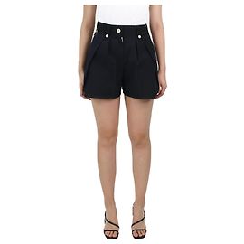Sacai Blaue Shorts aus plissiertem Popeline – Markengröße 1 Blau