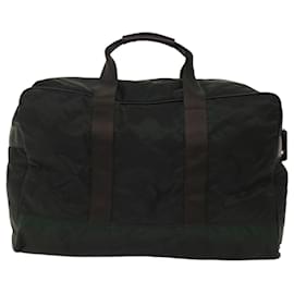 Prada-PRADA Boston Bag Nylon Vert Auth ar9930-Vert