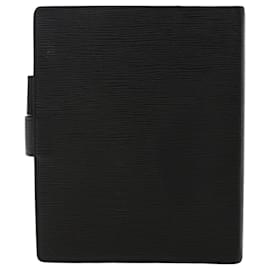Louis Vuitton-LOUIS VUITTON Epi Agenda GM Day Planner Cover Black R20062 LV Auth 48805-Black