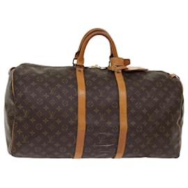 Louis Vuitton-Louis Vuitton-Monogramm Keepall 55 Boston Bag M.41424 LV Auth 48430-Monogramm
