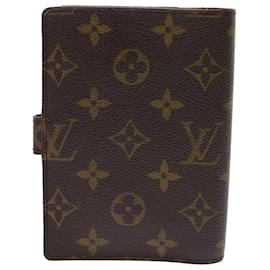 Louis Vuitton-LOUIS VUITTON Monogram Agenda PM Day Planner Cover R20005 LV Auth 48874-Monogram