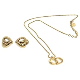 Christian Dior Gold J'Adior Heart Lock Clover Necklace – The Closet
