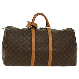 Louis Vuitton-Louis Vuitton-Monogramm Keepall 55 Boston Bag M.41424 LV Auth 48838-Monogramm