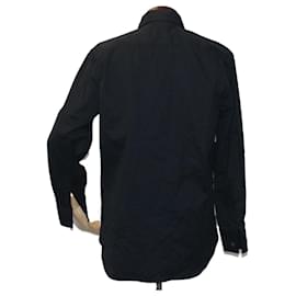 Fendi-FENDI Shirt Cotton 15.5/39 Black Auth am4785-Black