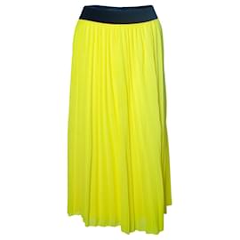 Autre Marque-Alix, falda plisada amarilla-Amarillo