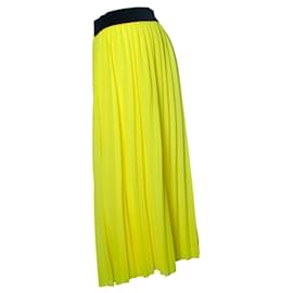 Autre Marque-alix, yellow pleated skirt-Yellow