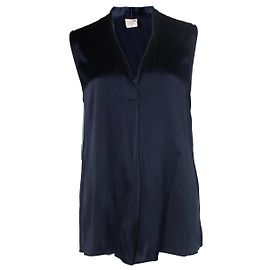 Autre Marque Pauu, Top de seda azul sem mangas Azul