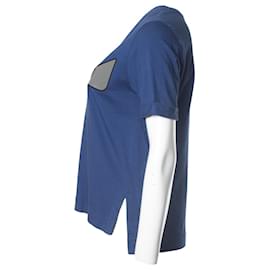 Fendi-Fendi, T-Shirt mit Käferaugen in Blau-Blau