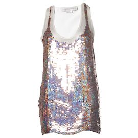 Stella Mc Cartney Stella Mccartney, sequinned tanktop White