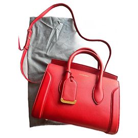 Sac à main Alexander McQueen Heroine en cuir rouge Rouge