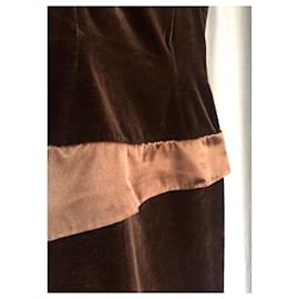 Yves Saint Laurent-Yves Saint Laurent dress-Brown