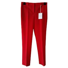 GIVENCHY WOOL PANTS Red