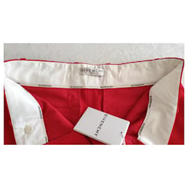 Givenchy-GIVENCHY WOOL PANTS-Red