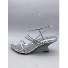 Autre Marque-GIA BORGHINI  Sandals T.EU 38 leather-Silvery
