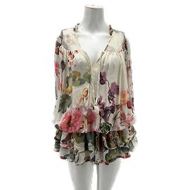 ROBERTO CAVALLI Top T.fr 38 silk Multicolore