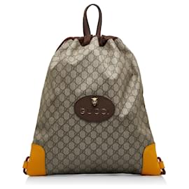 GUCCI Medium NY Yankees GG Canvas Backpack Bag Beige 536724