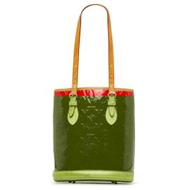 Louis Vuitton-Louis Vuitton Red Vernis Petit Bucket-Red