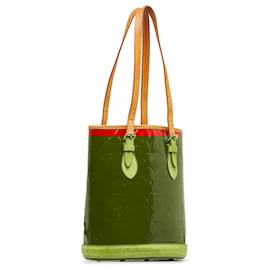 Louis Vuitton-Louis Vuitton Red Vernis Petit Bucket-Red