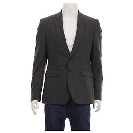 Autre Marque Balibaris Blazer Grey Black Wool Polyamide Size 50 Black Grey