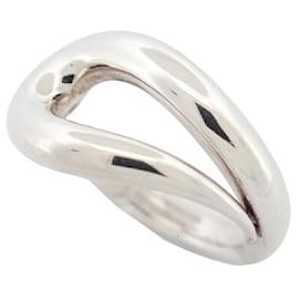 Hermès-NEW HERMES LICOL H RING114600bv00051 T 54 Solid silver 925 SILVER RING-Silvery