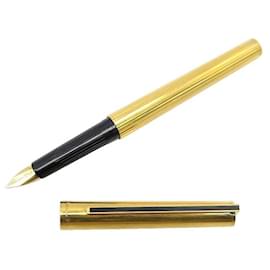 Louis Vuitton gold plated pen set by ST Dupont fountain pen and ballpoint