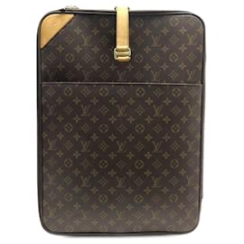 Louis Vuitton-LOUIS VUITTON PEGASE SUITCASE 55 M41226 IN MONOGRAM CANVAS TRAVEL BAG LUGGAGE-Brown