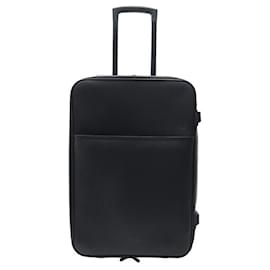 Louis Vuitton-LOUIS VUITTON PEGASE WHEEL SUITCASE 55 M23312 TAIGA LEATHER TROLLEY CABIN-Black