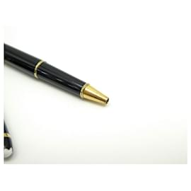 Montblanc-MONTBLANC ROLLERBALL MEISTERSTUCK CLASSIC GOLD MB PEN132457 BLACK RESIN-Black