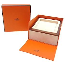 Hermès-BOX FOR HERMES CAPE COD ARCEAU HOUR H CLIPPER ORANGE WATCH BOOKLET-Orange