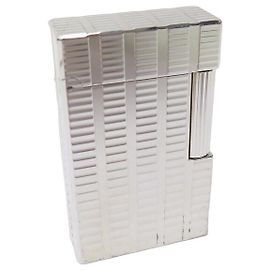 LIGHTER ST DUPONT LINE 1 GM 14138 IN SILVER METAL SILVER STEEL LIGHTER Silvery